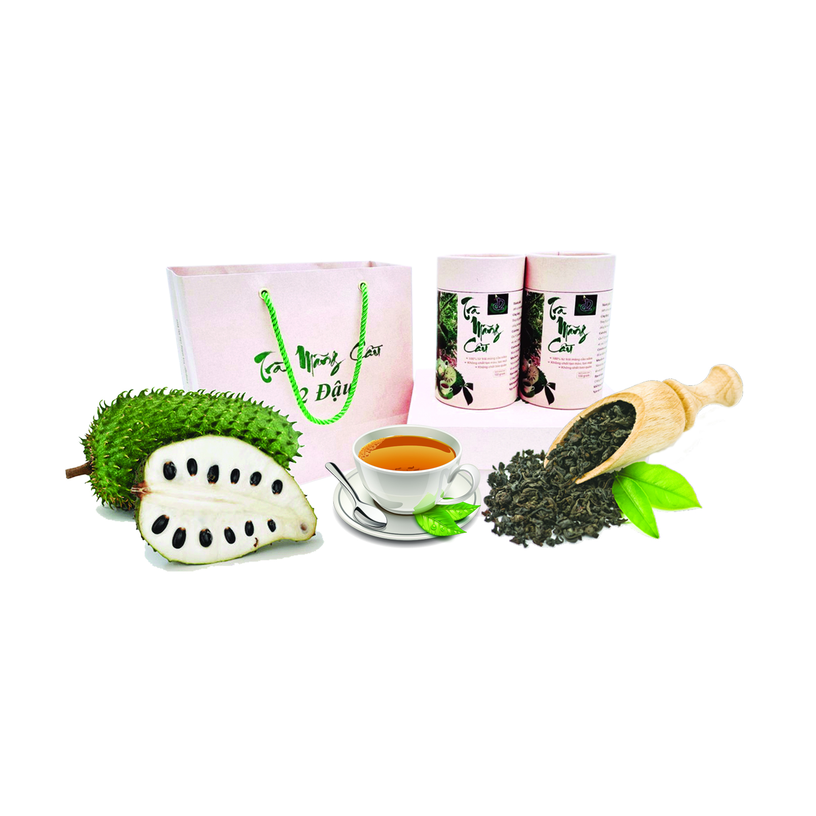 Trà mãng cầu xiêm 2 Đậu