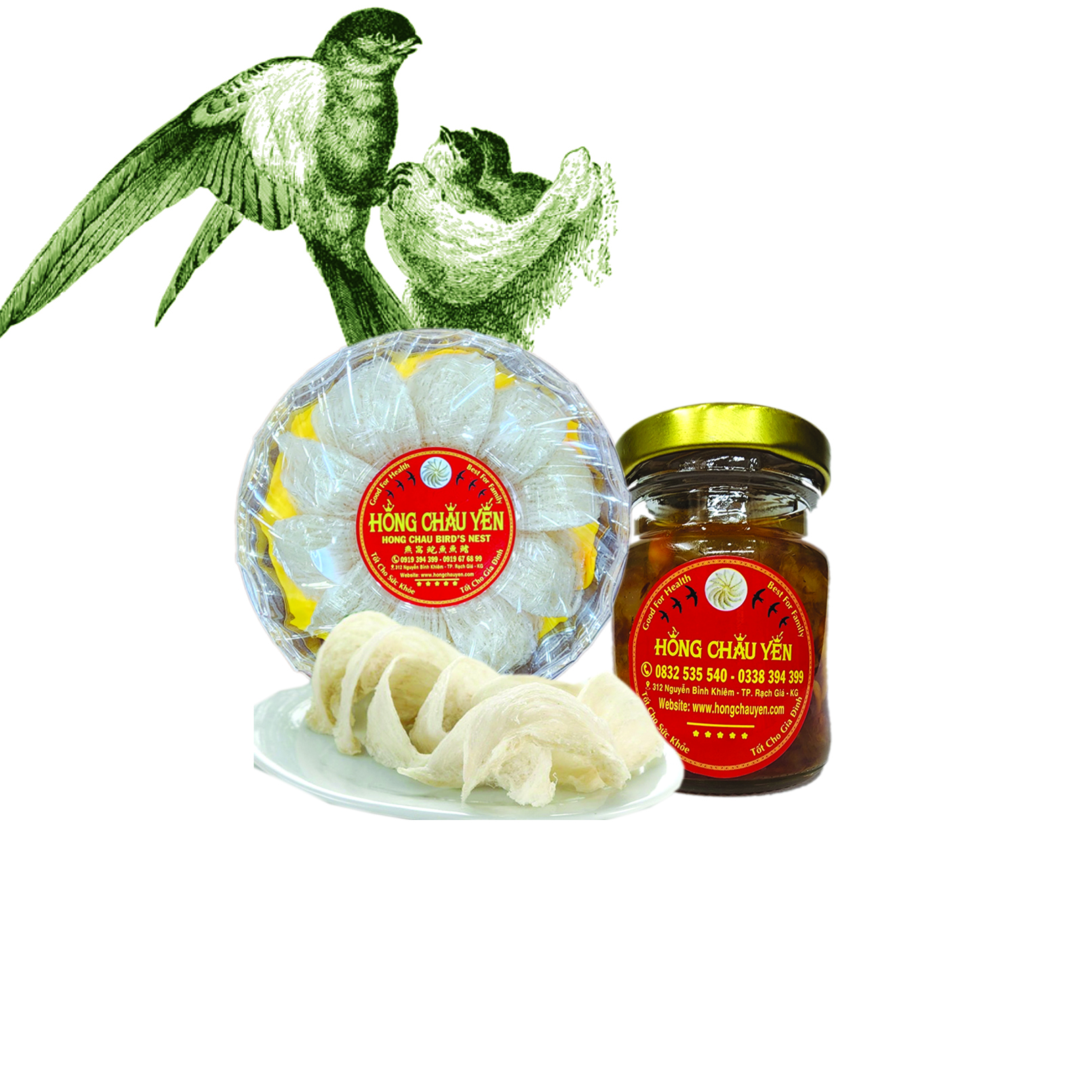 Tổ yến thiên nhiên (Hồng Châu Yến)